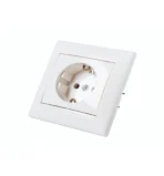 Розетка Schneider Electric PRIMA подвійна із з/к та з з/ш., зовнішня IP20, біла (WDE001048)